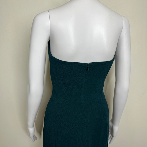 Dress the Population Emerald Green Formal Gown Strapless Boned Bodice, S NWOT - Picture 8 of 16